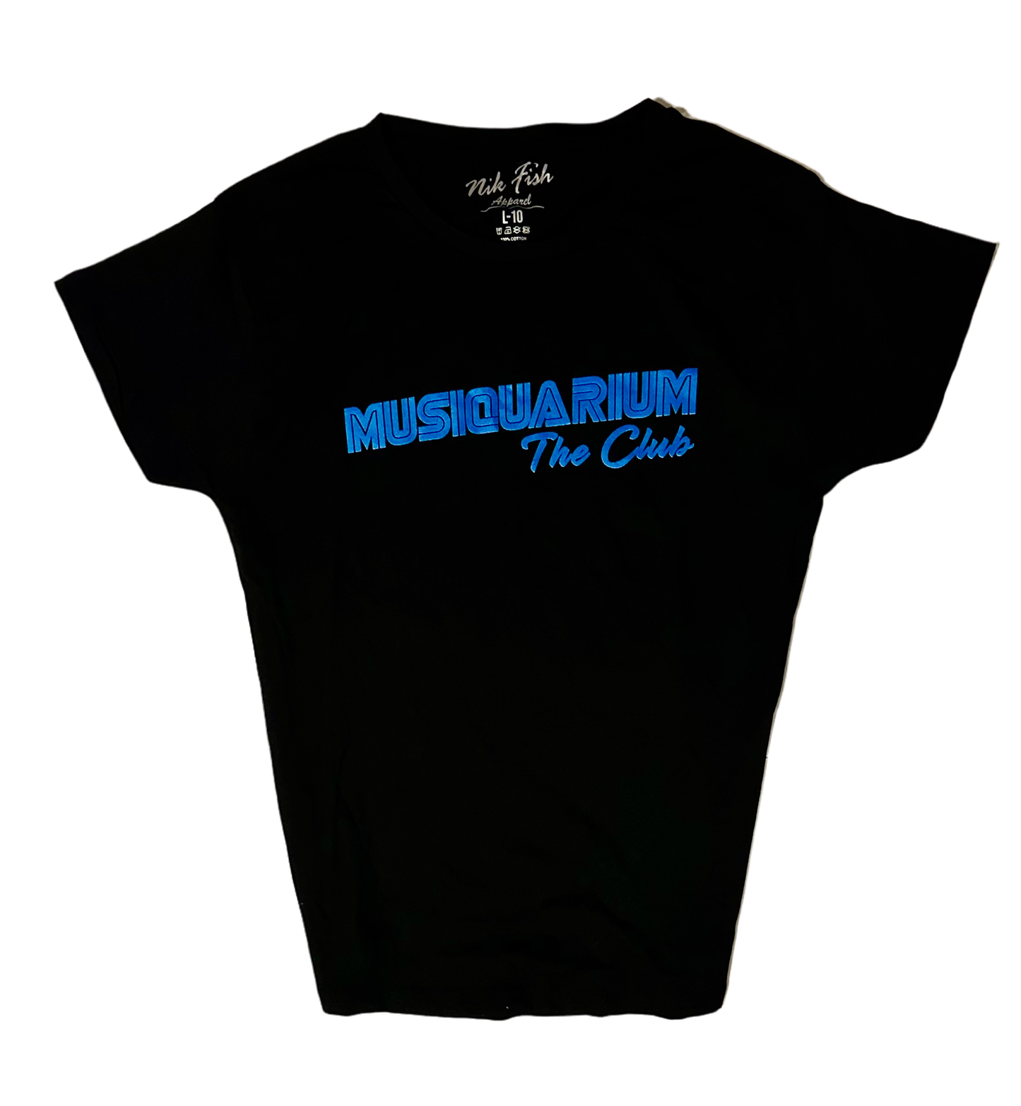 MUSIQUARIUM The Club - LIMITED EDITON T-SHIRT FLURO BLUE (WOMENS)