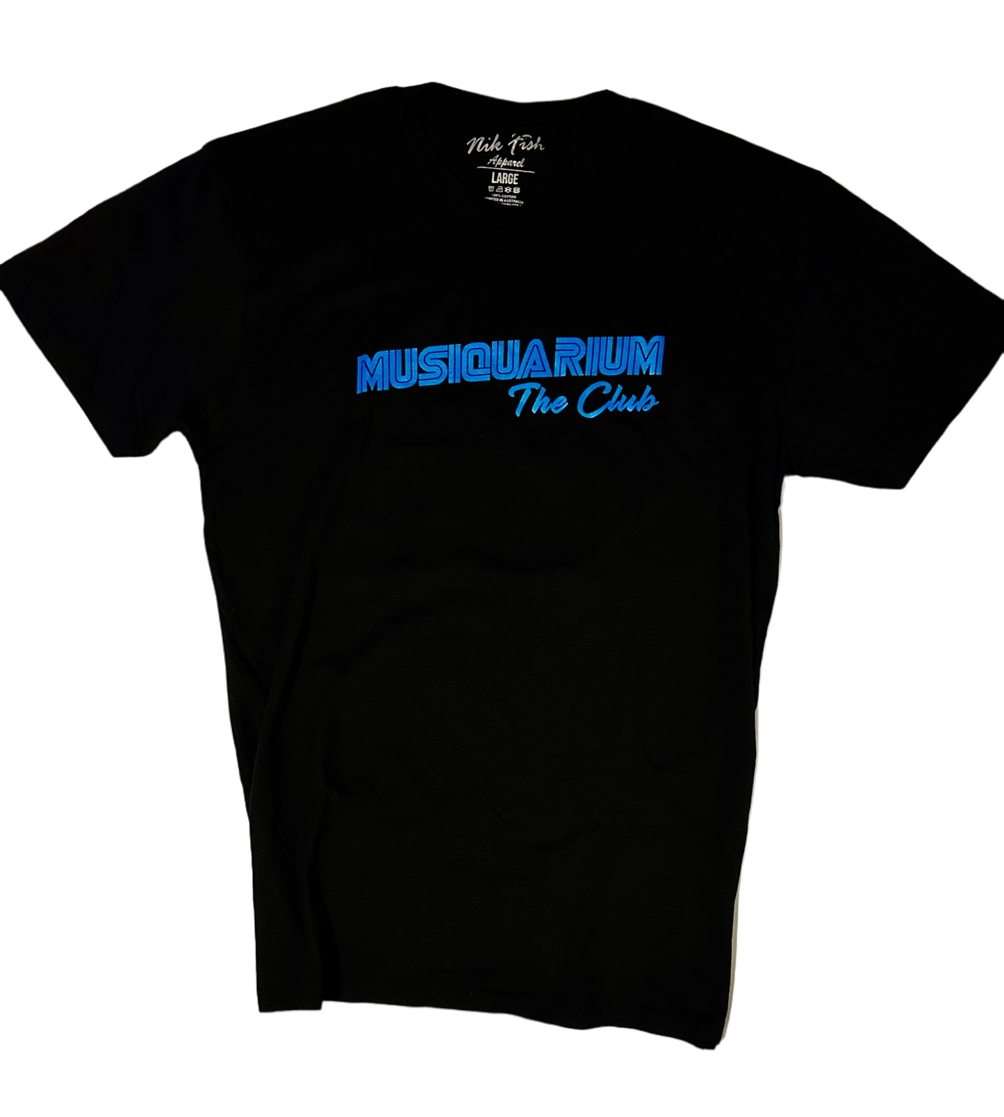 MUSIQUARIUM The Club - LIMITED EDITON T-SHIRT FLURO BLUE (MENS)