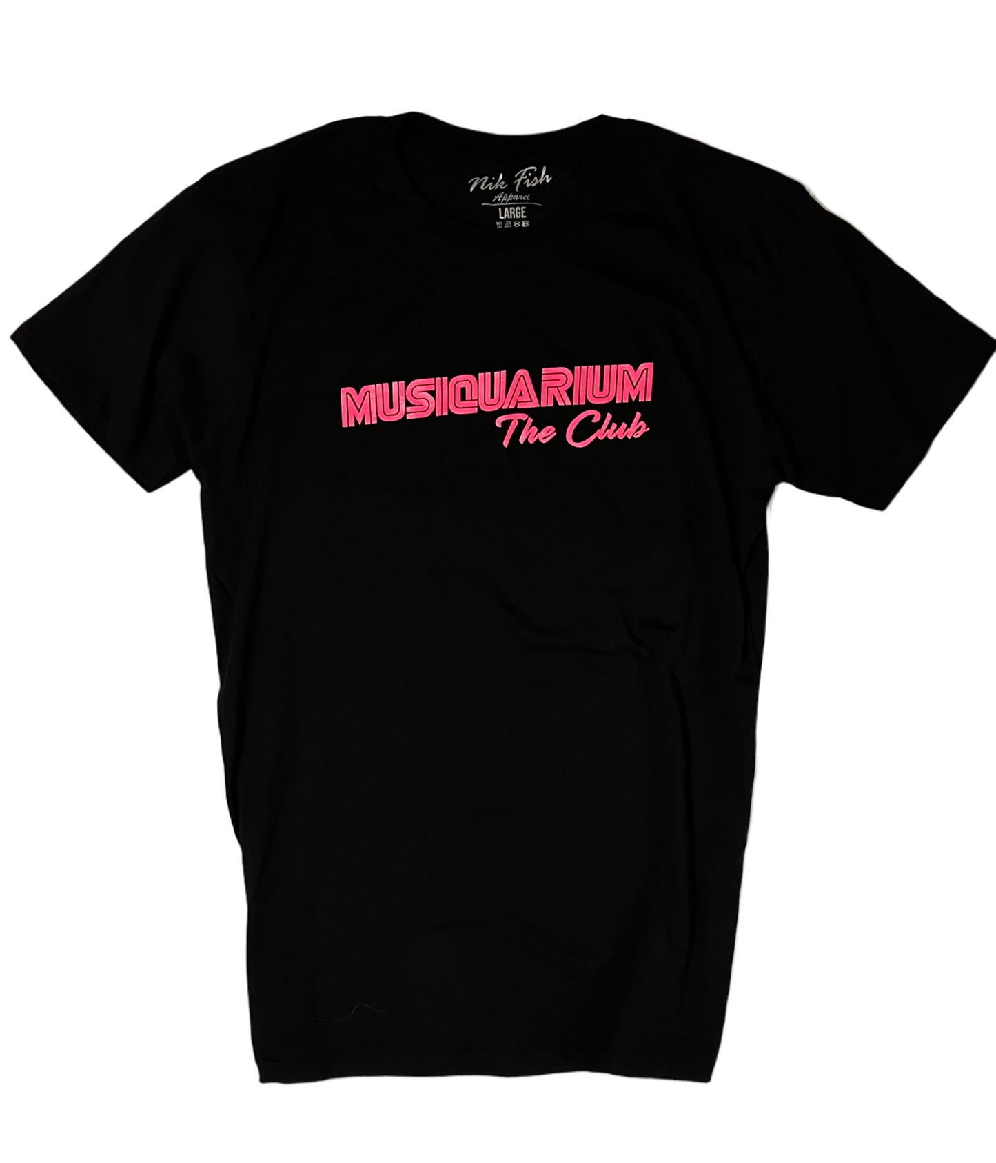 MUSIQUARIUM The Club - LIMITED EDITON T-SHIRT FLURO PINK (MENS)