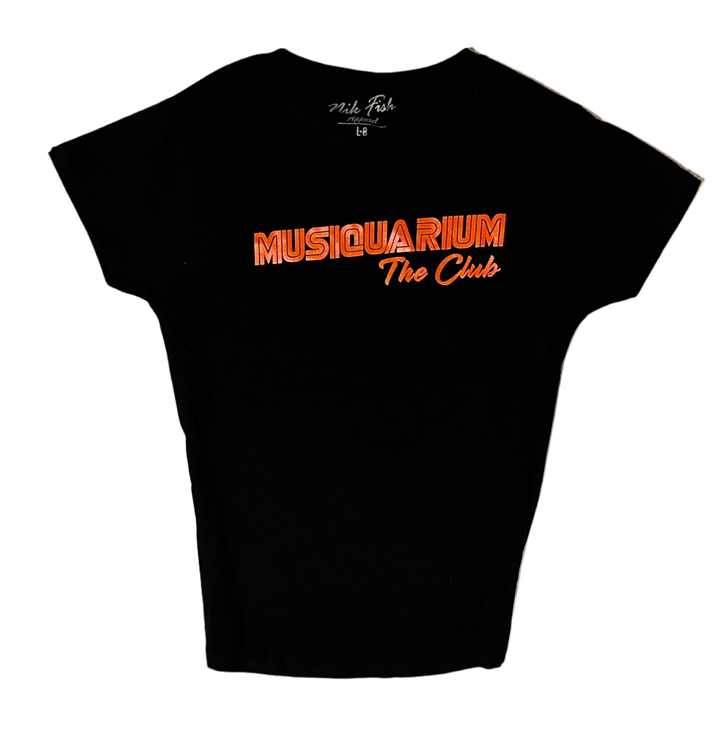 MUSIQUARIUM The Club - LIMITED EDITON T-SHIRT FLURO ORANGE (WOMENS)