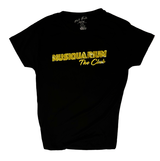 MUSIQUARIUM The Club - LIMITED EDITON T-SHIRT METALLIC GOLD (WOMENS)