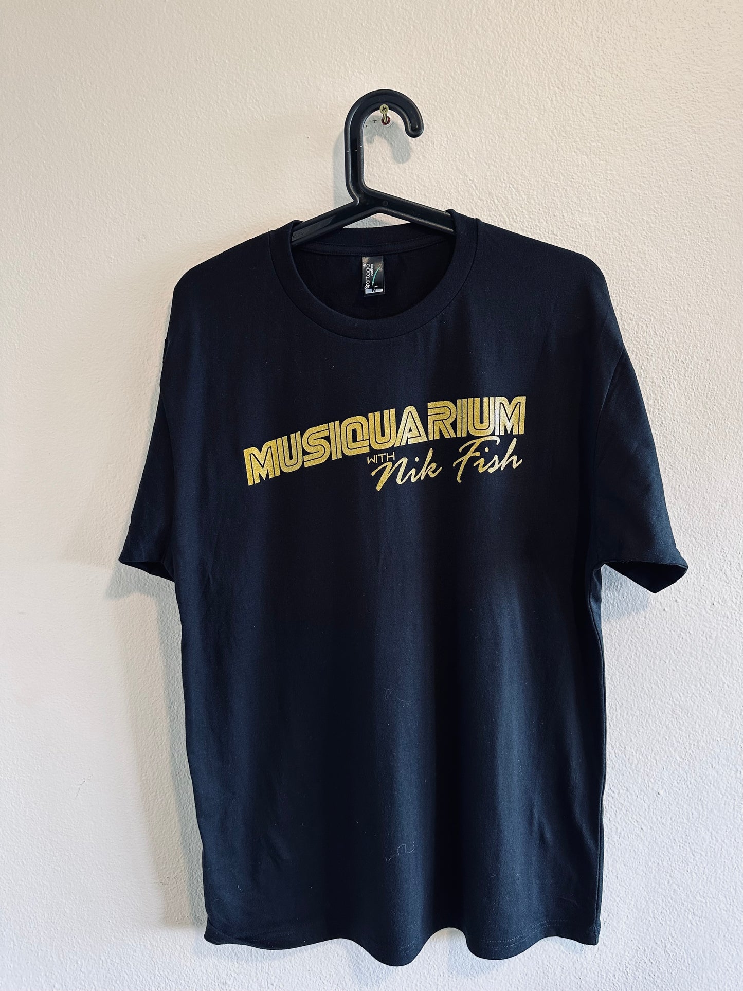 MUSIQUARIUM WITH NIK FISH  ‘24 KARAT GOLD’ LIMITED EDITION T-SHIRT (MENS)